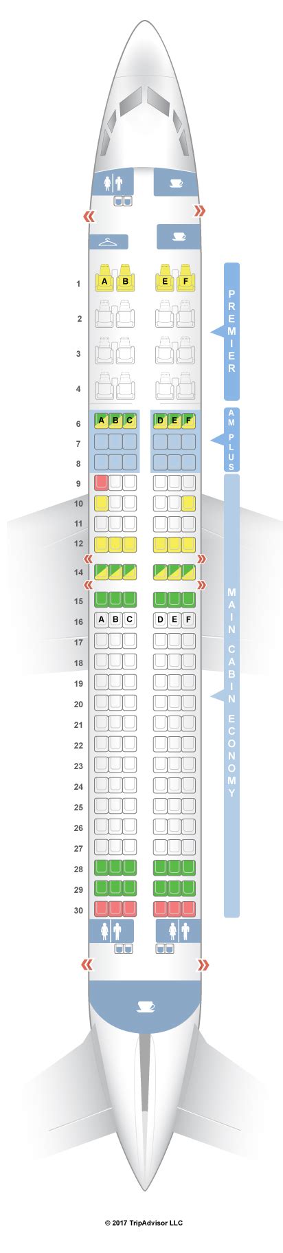 boeing 737-800 seating chart aeromexico
